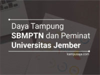 Daya Tampung dan Peminat SBMPTN UNEJ Universitas Jember