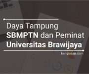 Daya Tampung dan Peminat SBMPTN UB Universitas Brawijaya Malang