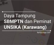 Daya Tampung dan Peminat SBMPTN UNSIKA Karawang