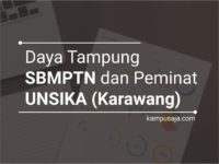 Daya Tampung dan Peminat SBMPTN UNSIKA Karawang