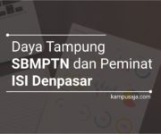 Daya Tampung dan Peminat SBMPTN ISI Denpasar