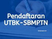 Pendaftaran UTBK-SBMPTN